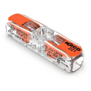 CONECTOR WAGO EM LINHA 2P 221-2411 PT- V.S