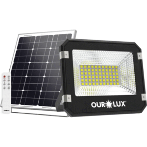 REFLETOR SOLAR 40W 6500K PRETO IP65- OUROLUX